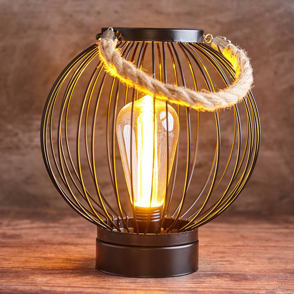 Click to view product details and reviews for 22cm Black Metal Lantern With Edison Bulb 22cm Black Metal Lantern With Edison Bulb.